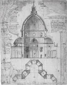 ÐšÐÑ€Ñ‚Ð¸Ð½ÐºÐ¸ Ð¿Ð¾ ÐÐÐ¿Ñ€Ð¾ÑÑƒ Dome cross section This drawing from 1610 by Ludovico Cigoli s